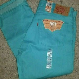 levis turquoise jeans